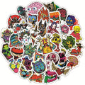 Gothic Devil and Skull Stickers