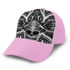Biomechanical Skull Print Cap