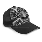 Biomechanical Skull Print Cap