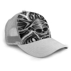 Biomechanical Skull Print Cap