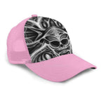 Biomechanical Skull Print Cap