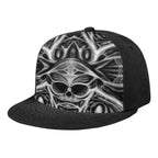 Biomechanical Skull Print Cap