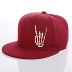 Skeleton Hand Graphic Baseball Cap