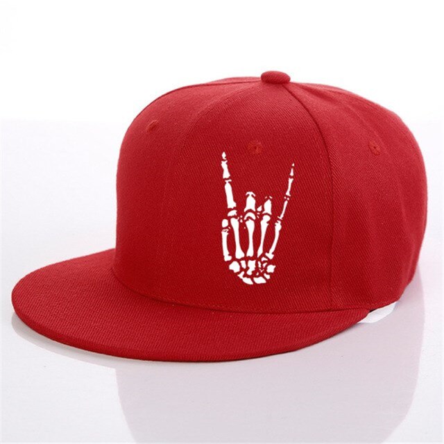 Skeleton Hand Graphic Baseball Cap