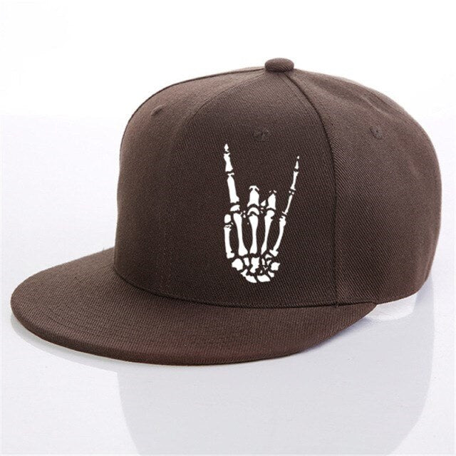 Skeleton Hand Graphic Baseball Cap
