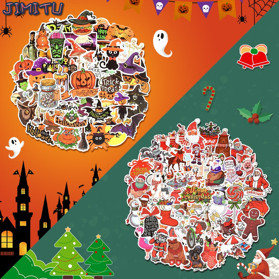 Cartoon Christmas Sticker Pack