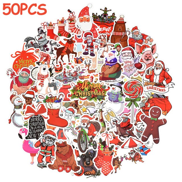 Cartoon Christmas Sticker Pack