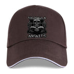Valhalla Awaits Skull Print Cap