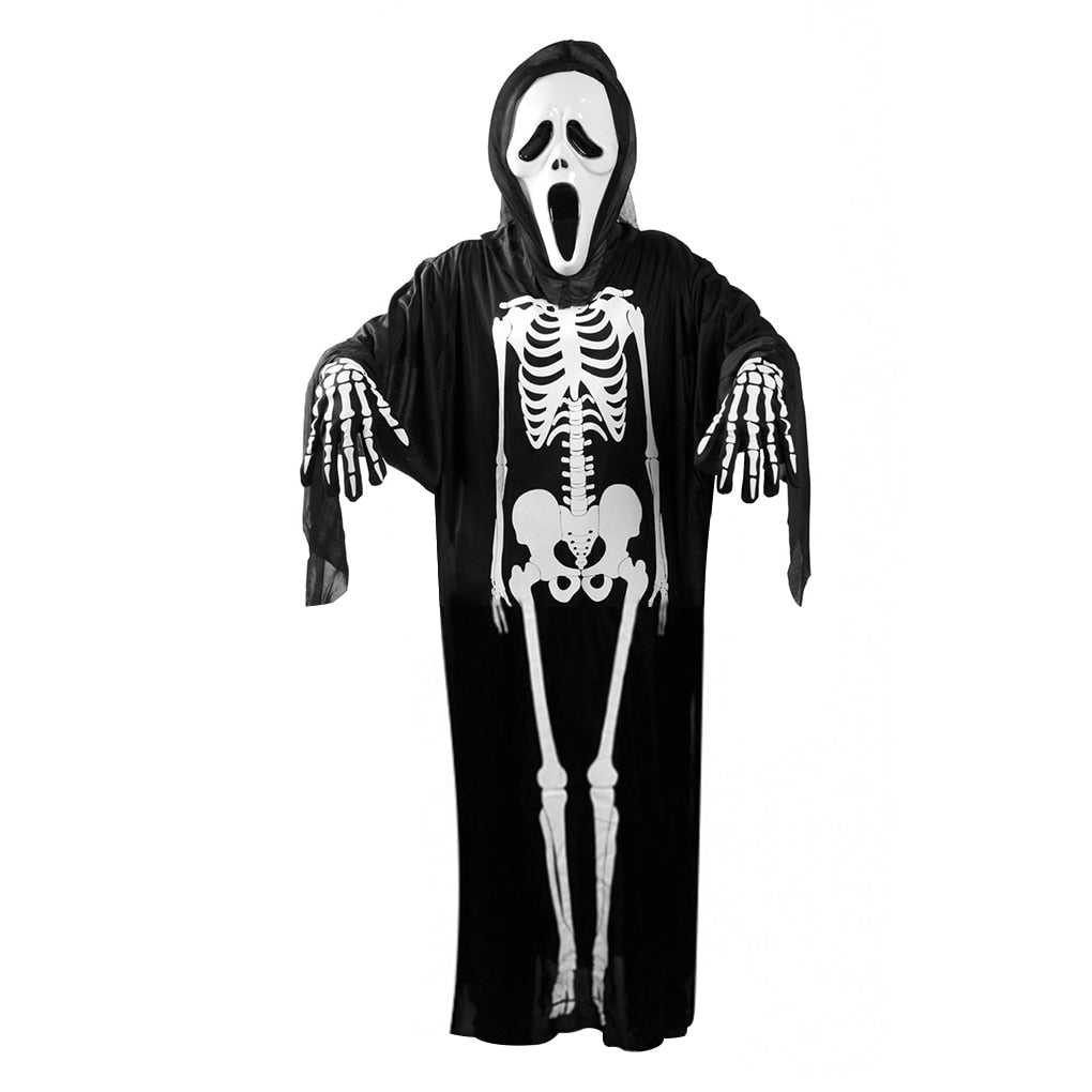 Ghost Skeleton Robe Halloween Costume
