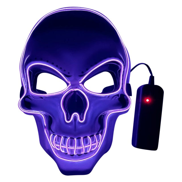 Horror LED Skull Mask for Halloween