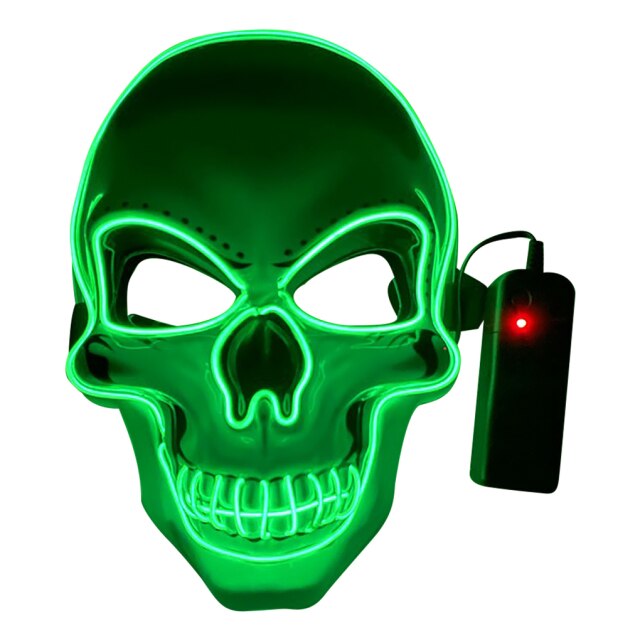 Horror LED Skull Mask for Halloween