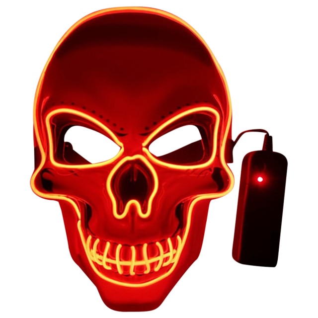 Horror LED Skull Mask for Halloween