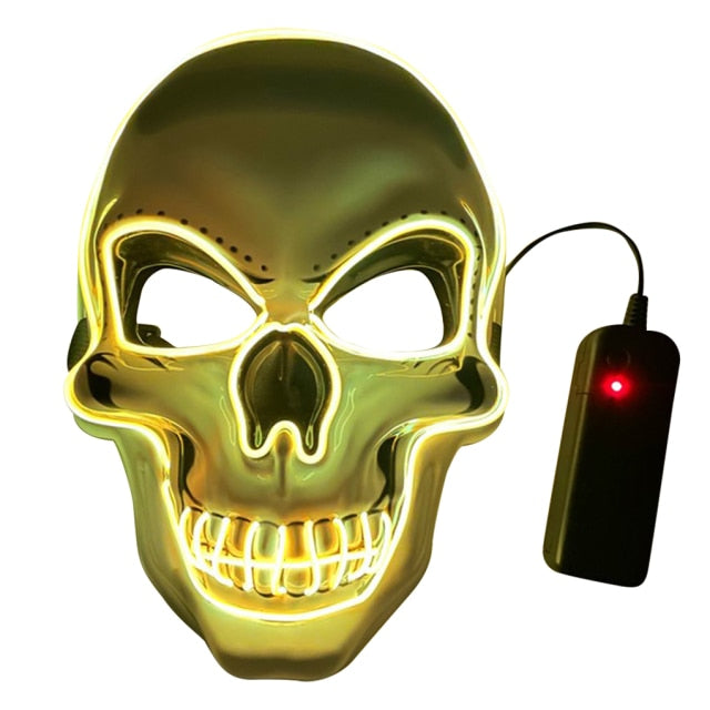 Horror LED Skull Mask for Halloween