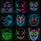 LED Light-Up Cosplay Mask