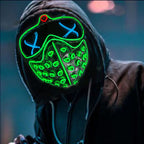 LED Light-Up Cosplay Mask