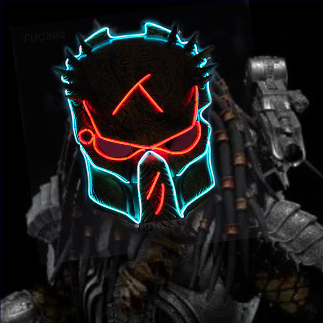 LED Light-Up Cosplay Mask