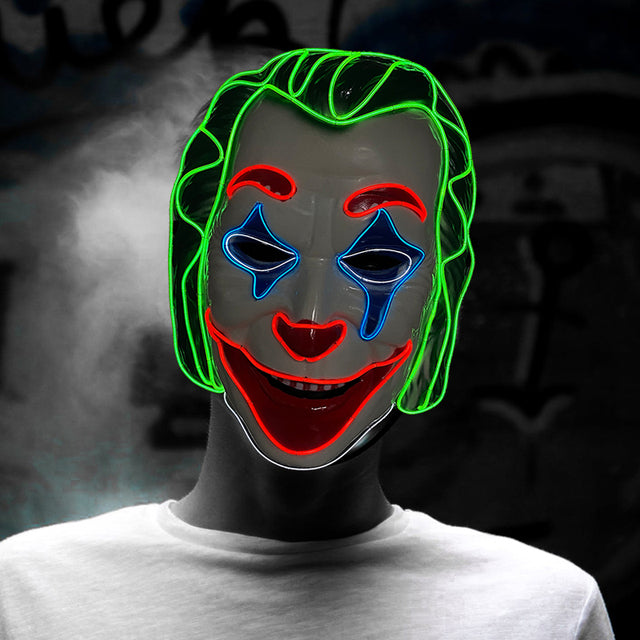 LED Light-Up Cosplay Mask