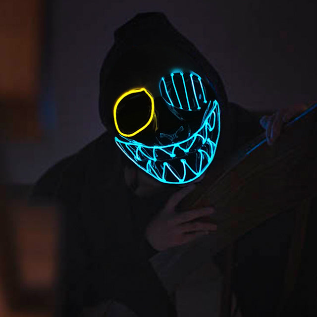 LED Light-Up Cosplay Mask