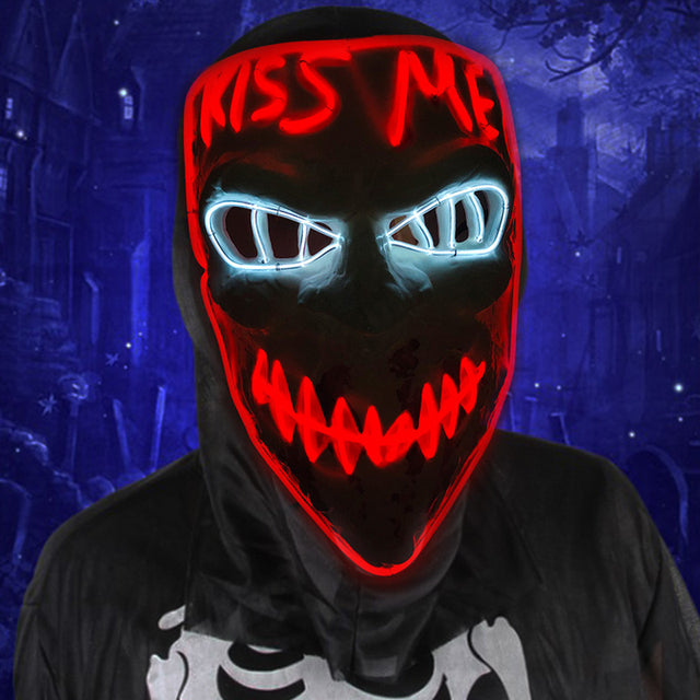 LED Light-Up Cosplay Mask