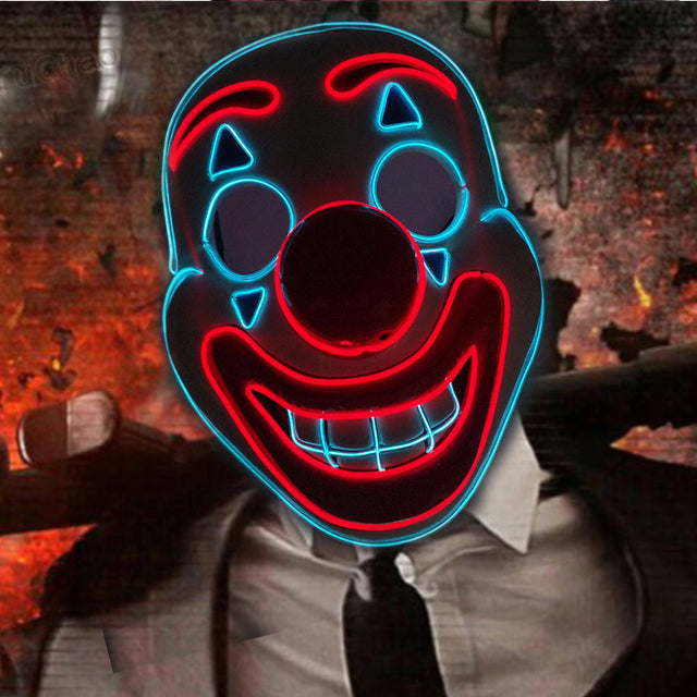 LED Light-Up Cosplay Mask