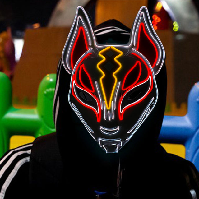 LED Light-Up Cosplay Mask
