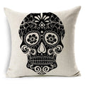 Personalized Photo and Mexican Skull Pillow Cover Options