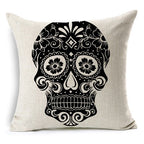 Personalized Photo and Mexican Skull Pillow Cover Options
