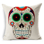 Personalized Photo and Mexican Skull Pillow Cover Options