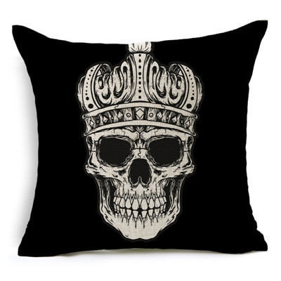 Personalized Photo and Mexican Skull Pillow Cover Options