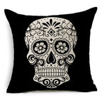 Personalized Photo and Mexican Skull Pillow Cover Options
