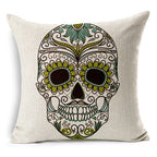 Personalized Photo and Mexican Skull Pillow Cover Options