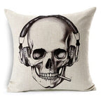 Personalized Photo and Mexican Skull Pillow Cover Options