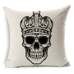 Personalized Photo and Mexican Skull Pillow Cover Options