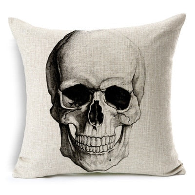 Personalized Photo and Mexican Skull Pillow Cover Options