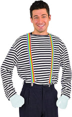 Unisex Rainbow Suspenders, One Size by Masquerade