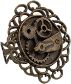 Steampunk Single Gear Ring Antique by Masquerade