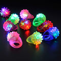 LED Light Up Jelly Rubber Rings Pack of 5 Squishy rings for parties, events, or rewards. by Masquerade