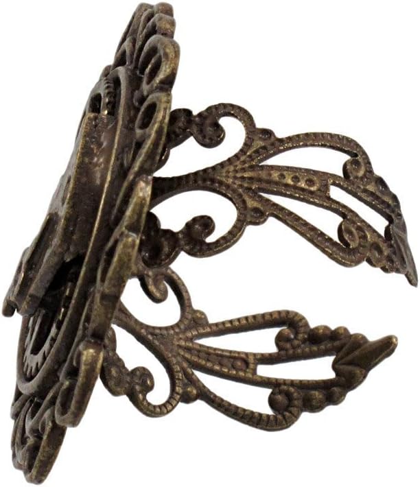 Steampunk Single Gear Ring Antique by Masquerade