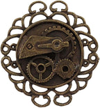 Steampunk Single Gear Ring Antique by Masquerade