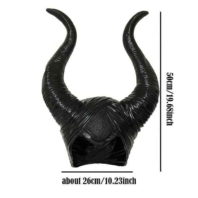 Halloween Witch Maleficent Hat Halloween Props Ox Horns Adults' Women's Halloween Halloween Carnival Easy Carnival Costume for Walpurgis Night