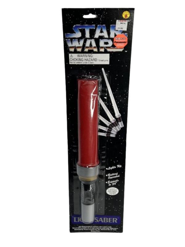 Sealed, Vintage 1995 Darth Vader Star Wars Red 36” Lightsaber by Masquerade