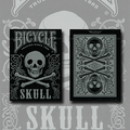 Bicycle Skull Metallic (Silver) USPCC by Gambler's Warehouse by Murphy's Magic Supplies, Inc.