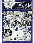 Jumbo White Spider Web w/ 4 Spiders by Masquerade