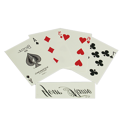 Tattoos (Three Of Diamonds) 10 pk. by Murphy's Magic Supplies, Inc.