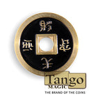 Chinese Coin (CH0019) Black & Red by Tango Magic by Murphy's Magic Supplies, Inc.