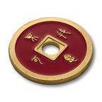 Chinese Coin (CH0021) Blue & Red by Tango Magic by Murphy's Magic Supplies, Inc.