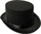 Black Felt Top Hat by Masquerade