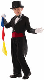 Black Magician Tailcoat Child Costume Jacket Small by HalloweenStore.com