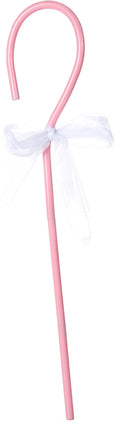 Little Bo Peep Cane Pink Shepherd's Crook With Bow Accessory by HalloweenStore.com
