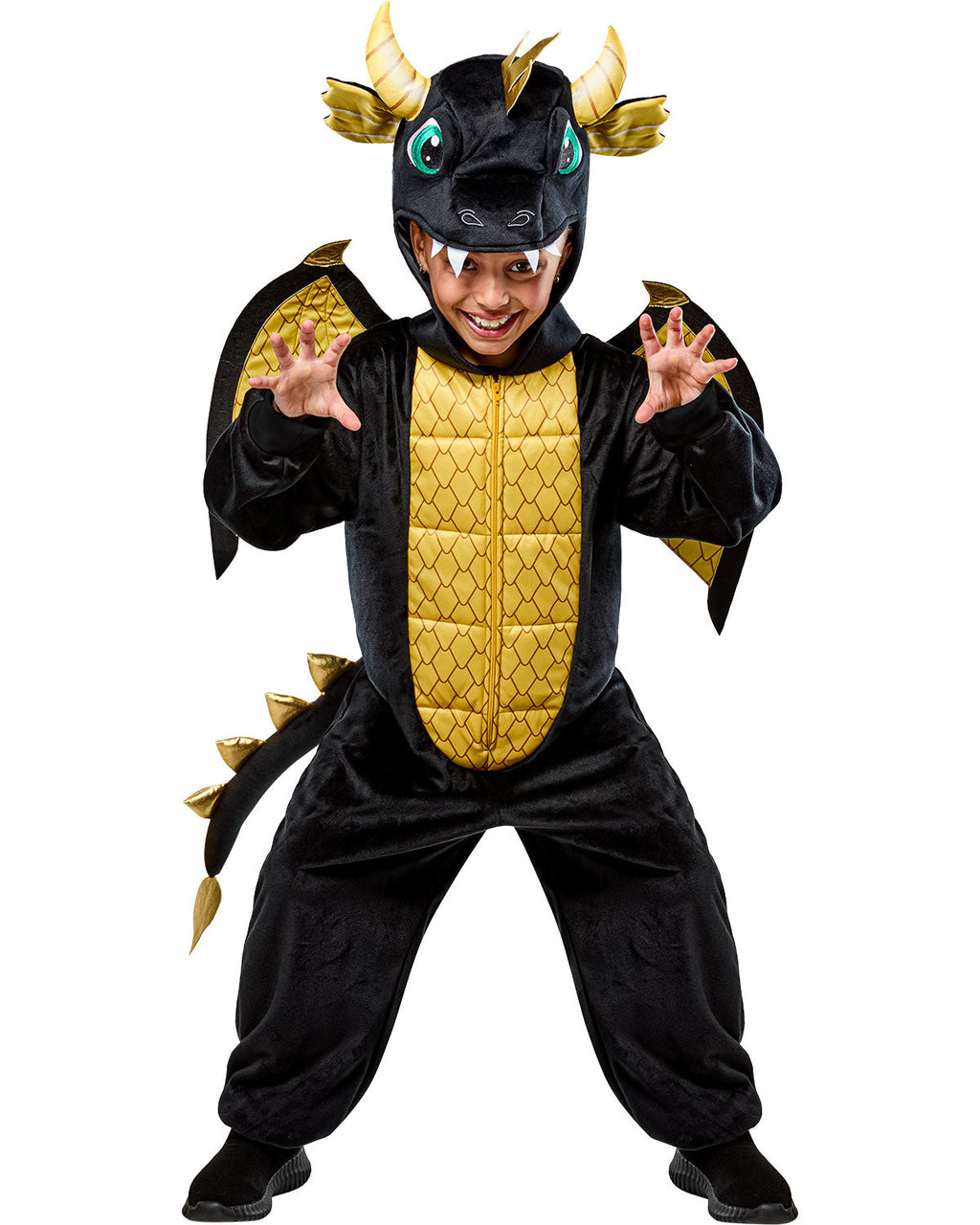 Black Dragon Zipsters Child Costume by HalloweenStore.com
